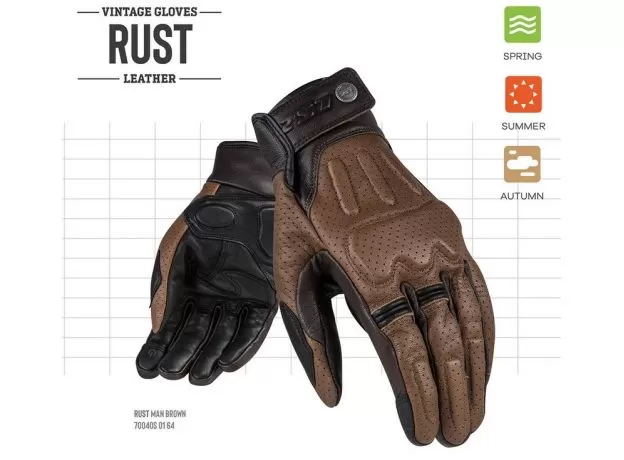 LS2 Мотоперчатки RUST, Размер: M, Цвет: коричневый