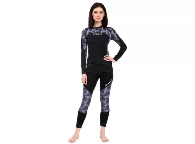 STARKS Кальсоны COOLMAX женские, Размер: M, Цвет: Черный/принт