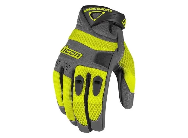 ICON Мотоперчатки Anthem Hi-viz, Размер: XL, Цвет: Желтый