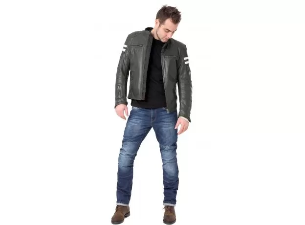 STARKS Мотоджинсы PYTHON, Размер: 32/34, Цвет: Светло Синий+Браш