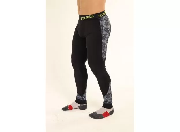 STARKS Кальсоны COOLMAX, Размер: S, Цвет: Черный/принт