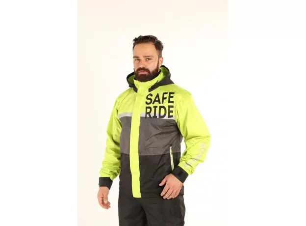 STARKS Куртка-дождевик Dry Rain, Размер: 3XL, Цвет: Серо-Салатовый