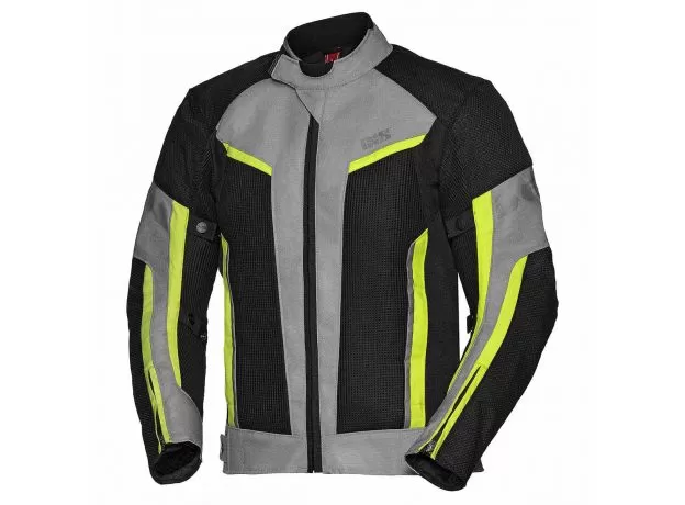 IXS Мотокуртка ASHTON-AIR, Размер: XXL, Цвет: BLACK/GREY/YELLOW