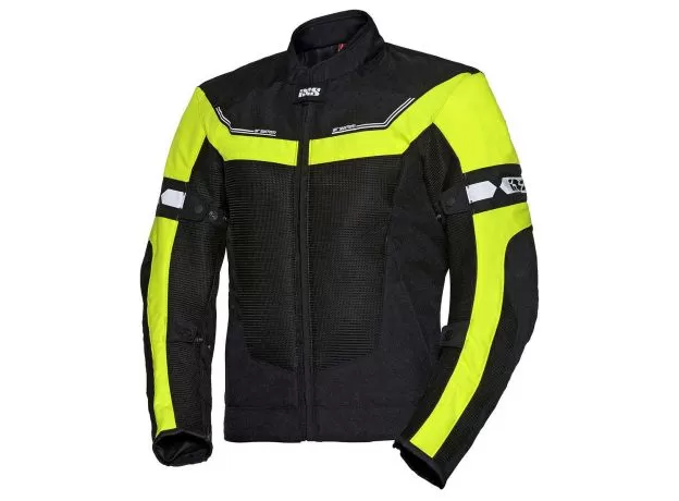 IXS Мотокуртка LEVANTE-AIR 2, Размер: XL, Цвет: Black/Yellow Fluo