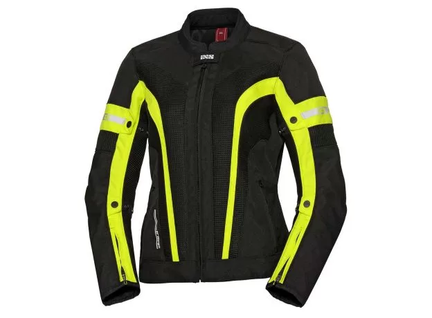 IXS Мотокуртка LARISSA-AIR 2 женская, Размер: M, Цвет: Black/Yellow Fluo