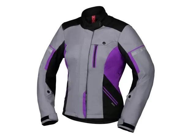 IXS Мотокуртка FINJA 2 женская, Размер: M, Цвет: Black/Grey/Violet