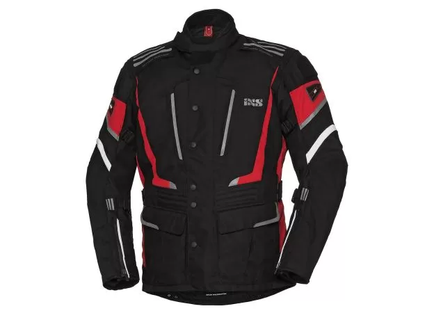 IXS Мотокуртка POWELLS, Размер: L, Цвет: Black/Red/White
