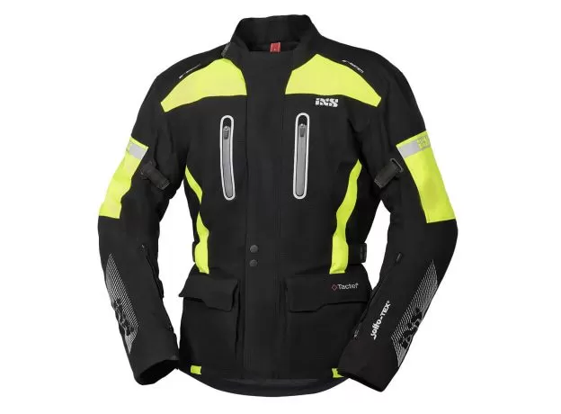 IXS Мотокуртка PACORA, Размер: XXL, Цвет: Black/Yellow Fluo