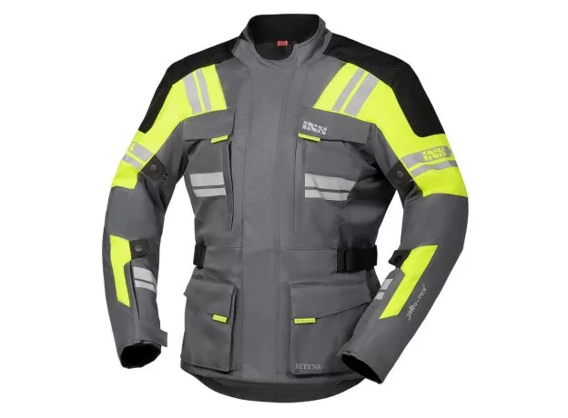 IXS Мотокуртка BLADE 2, Размер: XS, Цвет: GREY/YELLOW FLUO/BLACK