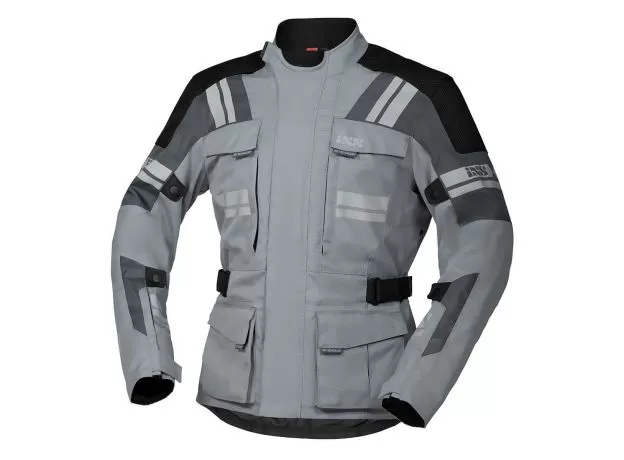IXS Мотокуртка BLADE 2, Размер: 3XL укороченные, Цвет: GREY-SILVER-BLACK