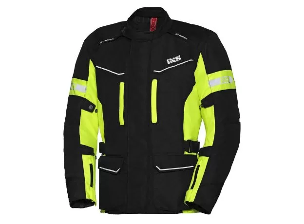 IXS Мотокуртка EVANS, Размер: M, Цвет: Black/Yellow Fluo