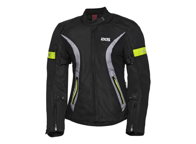 IXS Мотокуртка 5/8 женская, Размер: L, Цвет: BLACK/GREY/YELLOW