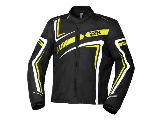 IXS Мотокуртка RS-400 2, Размер: XL, Цвет: Black/Yellow Fluo