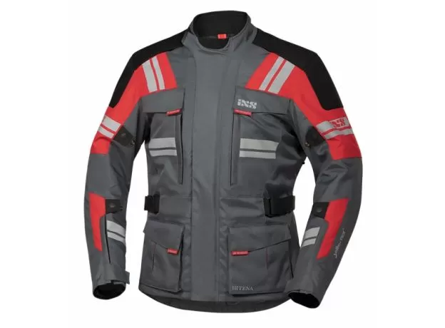 IXS Мотокуртка BLADE 2, Размер: XL, Цвет: Grey/Red/Black