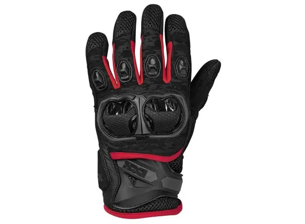 IXS Мотоперчатки MONTEVIDEO AIR S, Размер: S, Цвет: Black/Grey/Rеd