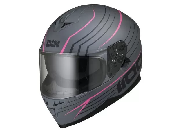 IXS Шлем 1100, Размер: XS, Цвет: 2.1 GREY MAT-PINK