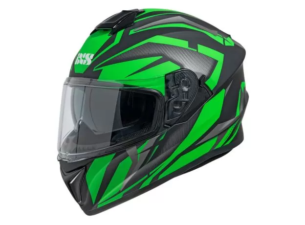 IXS Шлем 216, Размер: XL, Цвет: 2.1 BLACK MAT-GREEN-WHITE