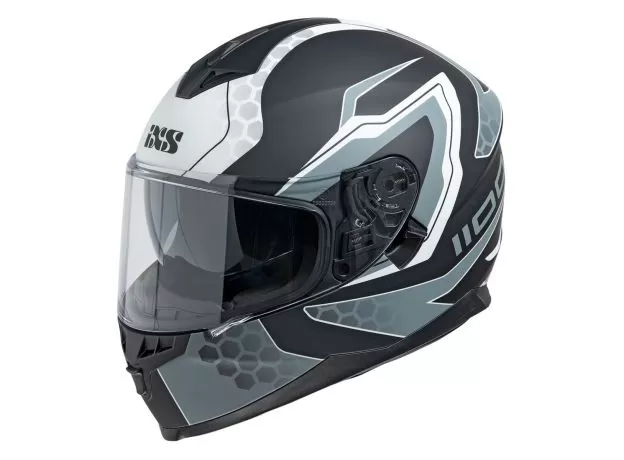 IXS Шлем 1100, Размер: S, Цвет: 2.0 BLACK MAT-WHITE
