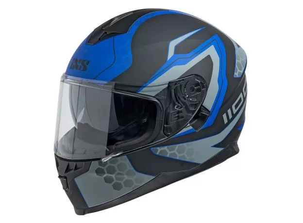IXS Шлем 1100, Размер: S, Цвет: 2.0 BLACK MAT-BLUE