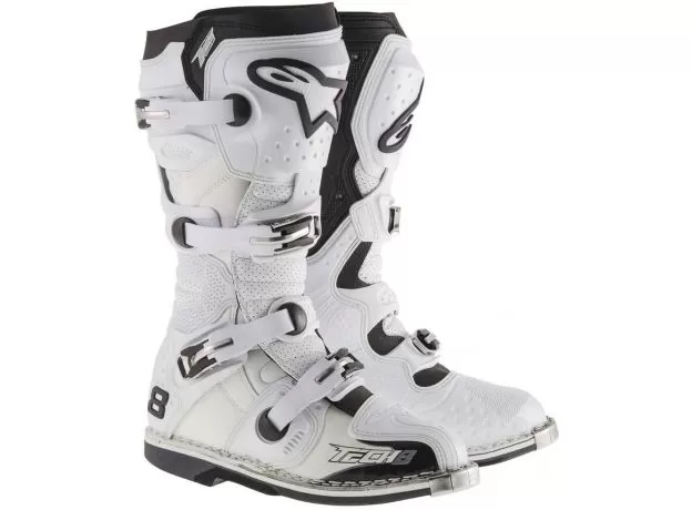 ALPINESTARS Мотоботы TECH 8 RS, Размер: 8, Цвет: WHITE