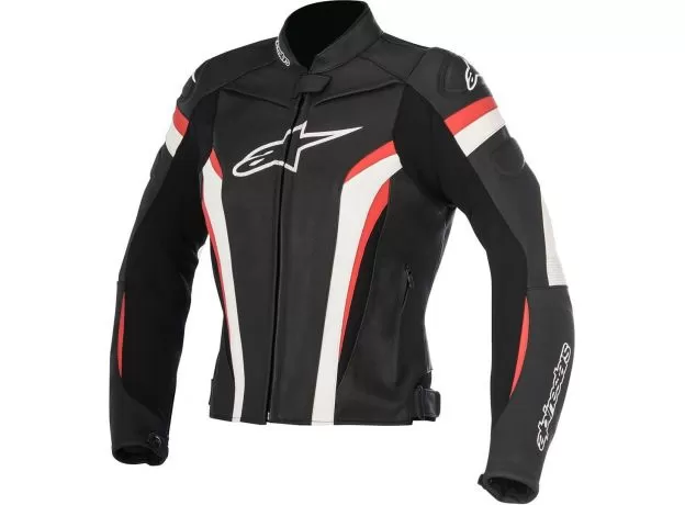 ALPINESTARS Мотокуртка кожаная GP PLUS R v2 женская, Размер: 44, Цвет: Black-White-Red