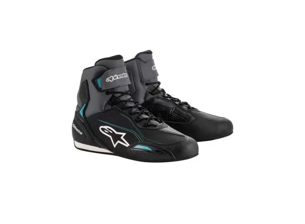 ALPINESTARS Мотоботы FASTER-3 женские, Размер: 5.5, Цвет: Black/Gray/Ocean