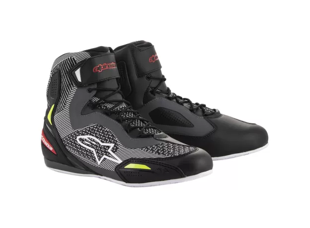 ALPINESTARS Мотоботы FASTER-3 RIDEKNIT, Размер: 6.5, Цвет: Black/Gray/Yellow Fluorescent