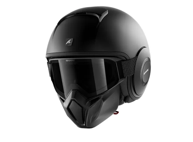 SHARK Шлем STREET-DRAK, Размер: XS, Цвет: BLANK - Black Mat