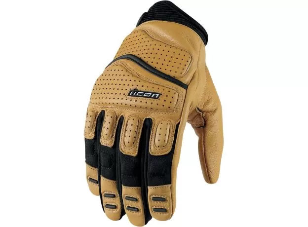 ICON Мотоперчатки SUPERDUTY 2™ SHORT, Размер: XXL, Цвет: Песочный