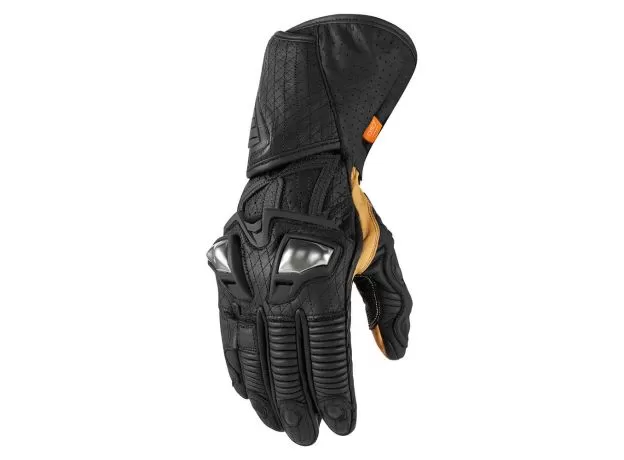 ICON Мотоперчатки HYPERSPORT GP™ LONG, Размер: M, Цвет: Black