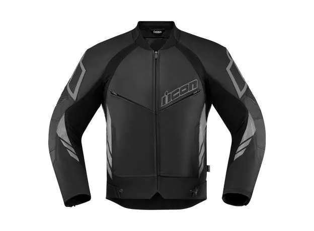 ICON Мотокуртка кожаная HYPERSPORT2™ CE, Размер: 48, Цвет: Black