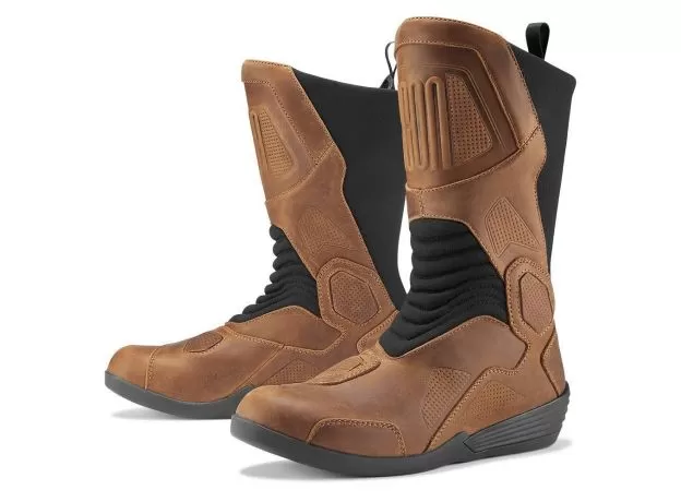 ICON Мотоботы JOKER™ WP, Размер: 9.5, Цвет: Brown