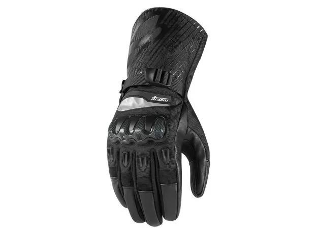 ICON Мотоперчатки PATROL 2™ CE LONG, Размер: XL, Цвет: Black