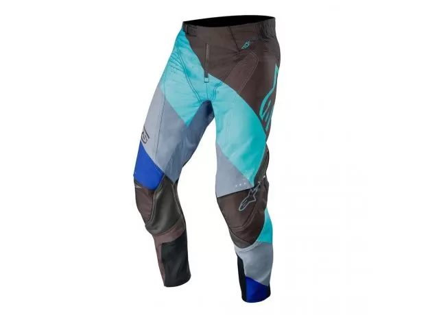 ALPINESTARS Кроссовые штаны TECHSTAR, Размер: 32, Цвет: Black/Turquoise/Blue