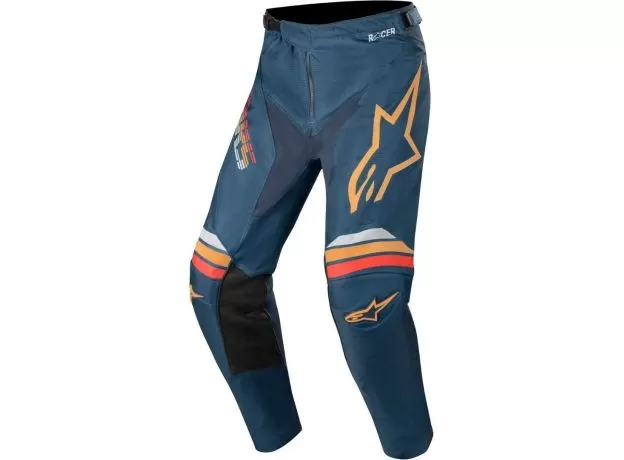 ALPINESTARS Кроссовые штаны RACER, Размер: 30, Цвет: BRAAP navy blue/orange