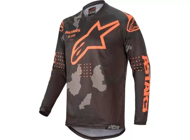 ALPINESTARS Джерси RACER, Размер: S, Цвет: TACTICAL черно-серо-камуфляжно-оранжевый