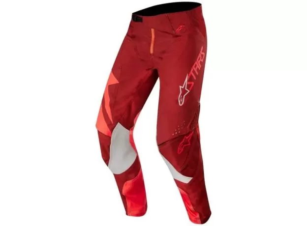 ALPINESTARS Кроссовые штаны TECHSTAR, Размер: 32, Цвет: FACTORY красно-бордовый