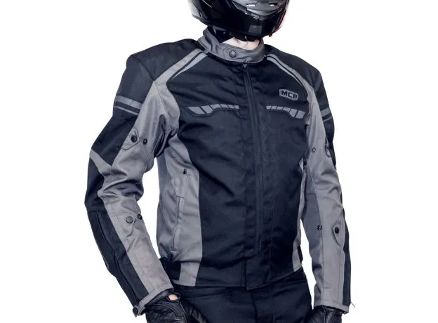 MCP Мотокуртка Crow, Размер: L, Цвет: чeрно-серый