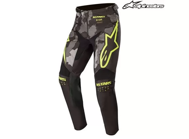 ALPINESTARS Кроссовые штаны RACER, Размер: 30, Цвет: TACTICAL черно-серо-камуфляжно-желтый
