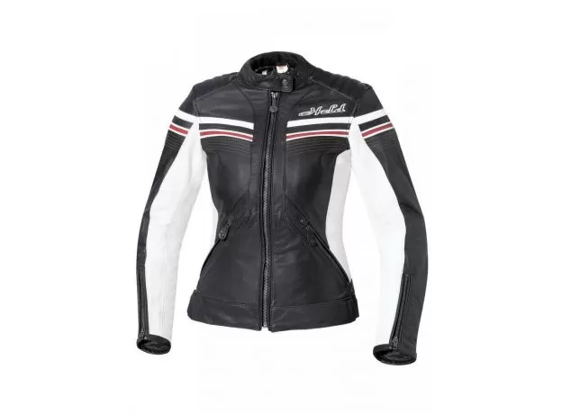 HELD Мотокуртка кожаная Jolin женская, Размер: 34, Цвет: BLACK/WHITE