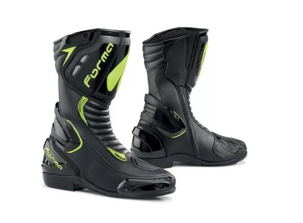 FORMA Мотоботы FRECCIA, Размер: 47, Цвет: BLACK/YEL.FLUO