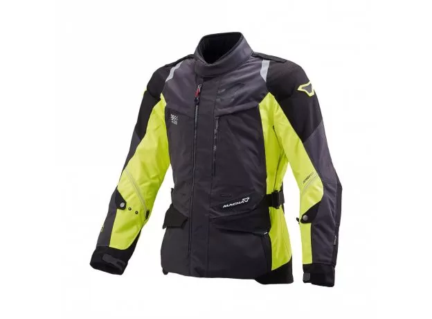 MACNA Мотокуртка EQUATOR, Размер: 3XL, Цвет: Black/Yellow Fluo