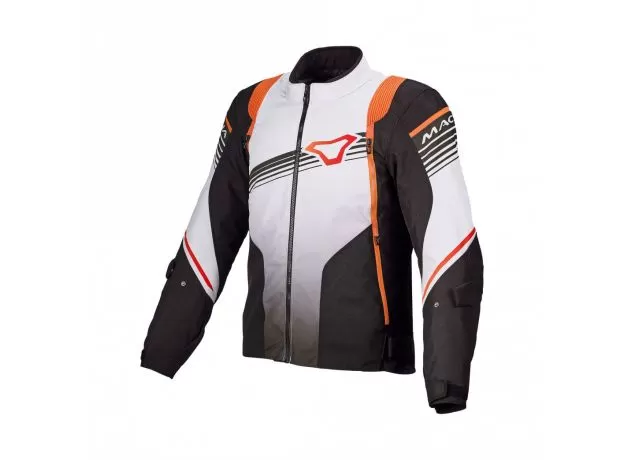 MACNA Мотокуртка CHARGER, Размер: 3XL, Цвет: Black/White/Orange