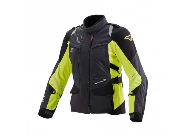 MACNA Мотокуртка EQUATOR женская, Размер: XS, Цвет: Black/Yellow Fluo