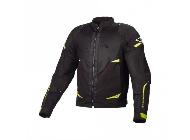 MACNA Мотокуртка HURRACAGE, Размер: 3XL, Цвет: BLACK/YELLOW