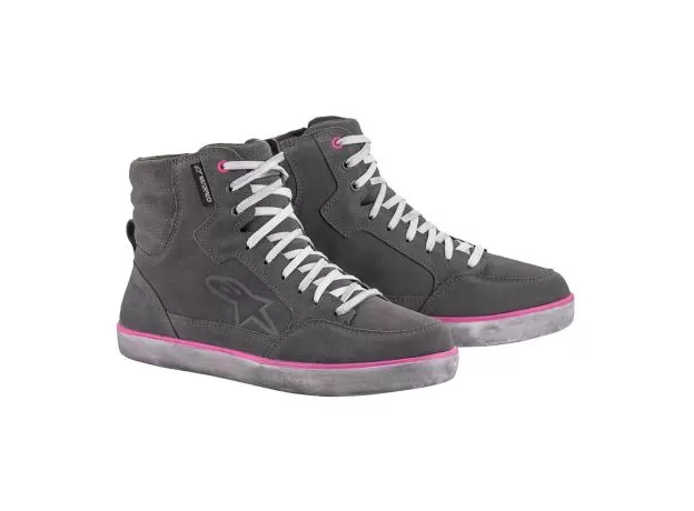 ALPINESTARS Мотокеды J-6 WATERPROOF женские, Размер: 5.5, Цвет: Gray/Fuchsia