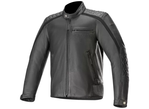 ALPINESTARS Мотокуртка кожаная HOXTON V2, Размер: 54, Цвет: Black
