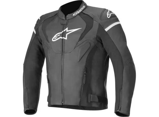 ALPINESTARS Мотокуртка кожаная JAWS V3, Размер: 54, Цвет: Black