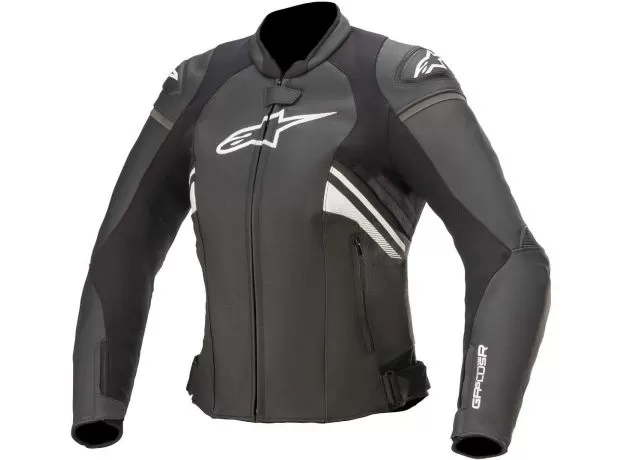 ALPINESTARS Мотокуртка кожаная GP PLUS R V3 женская, Размер: 42, Цвет: blаck-white