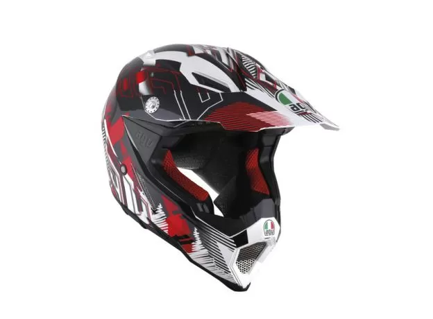 AGV Шлем AX-8 EVO, Размер: XS, Цвет: MULTI - NOFOOT RED